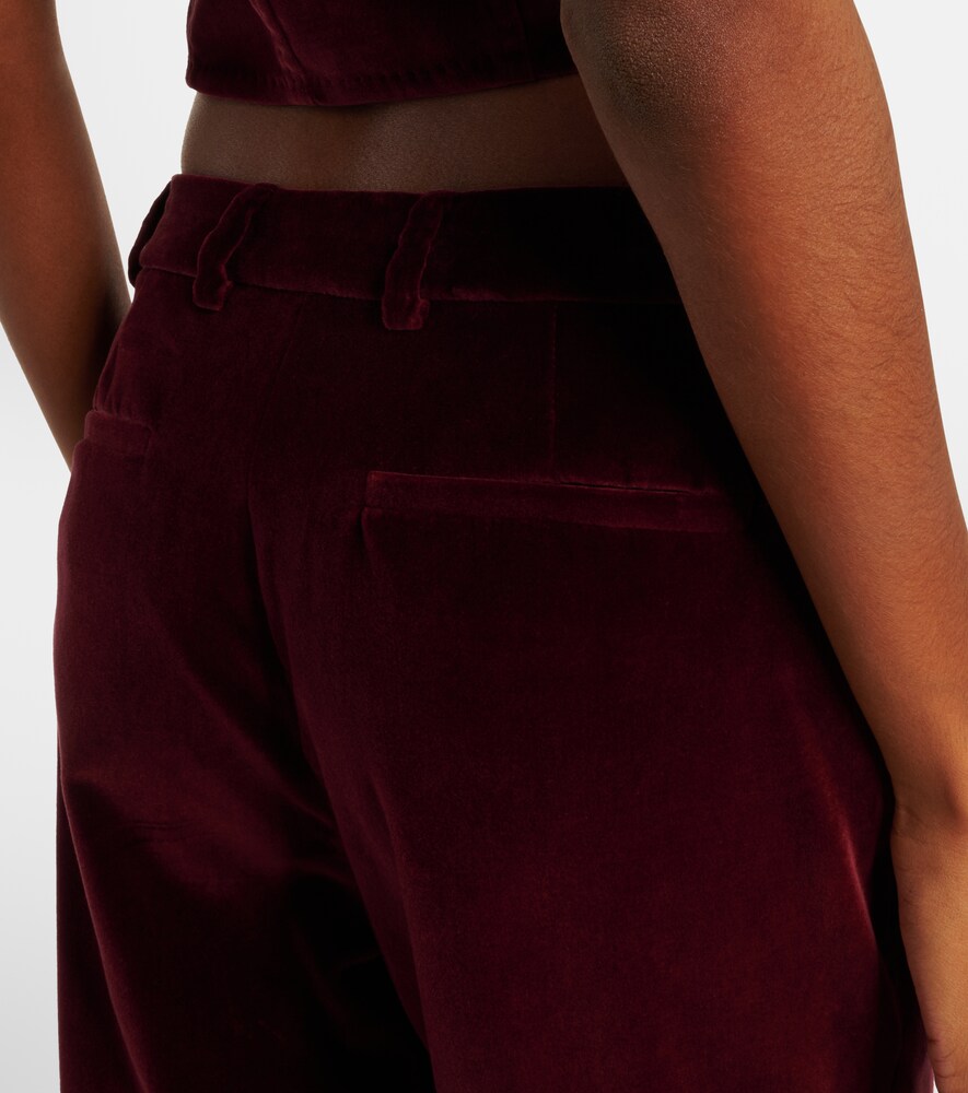  Etro Etro Mid-rise Cotton Velvet Flared Pants 