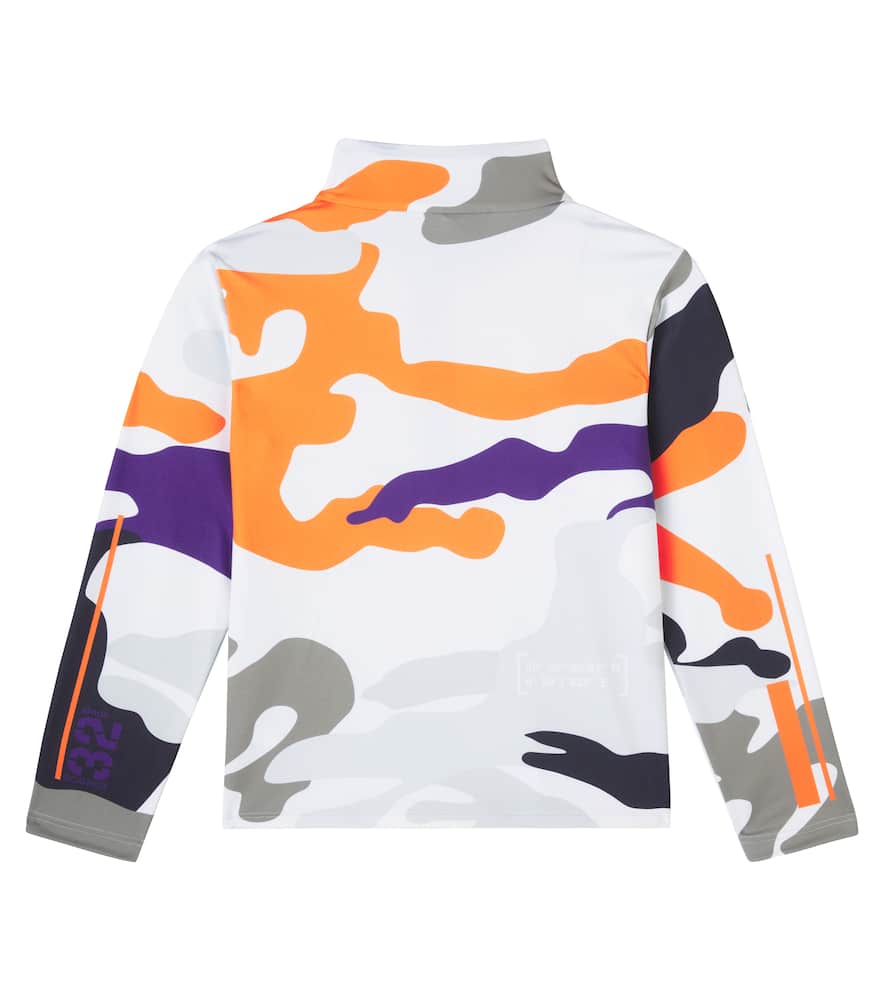 Bogner Chris Logo Camouflage Half-zip Top In Multi