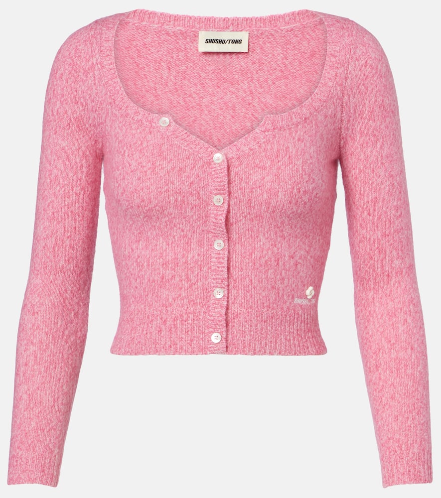 Shushu-tong Wool And Cashmere-blend Cardigan In Pink