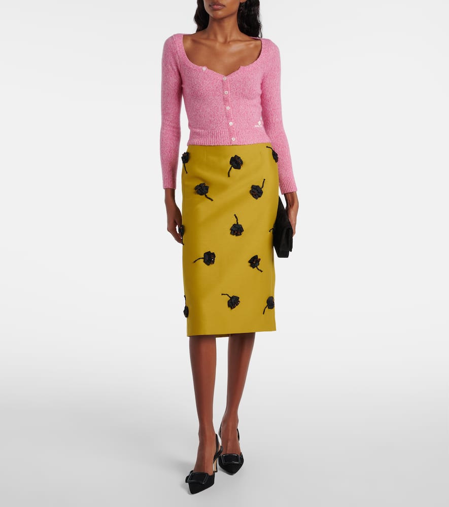Shushu-tong Wool And Cashmere-blend Cardigan In Pink