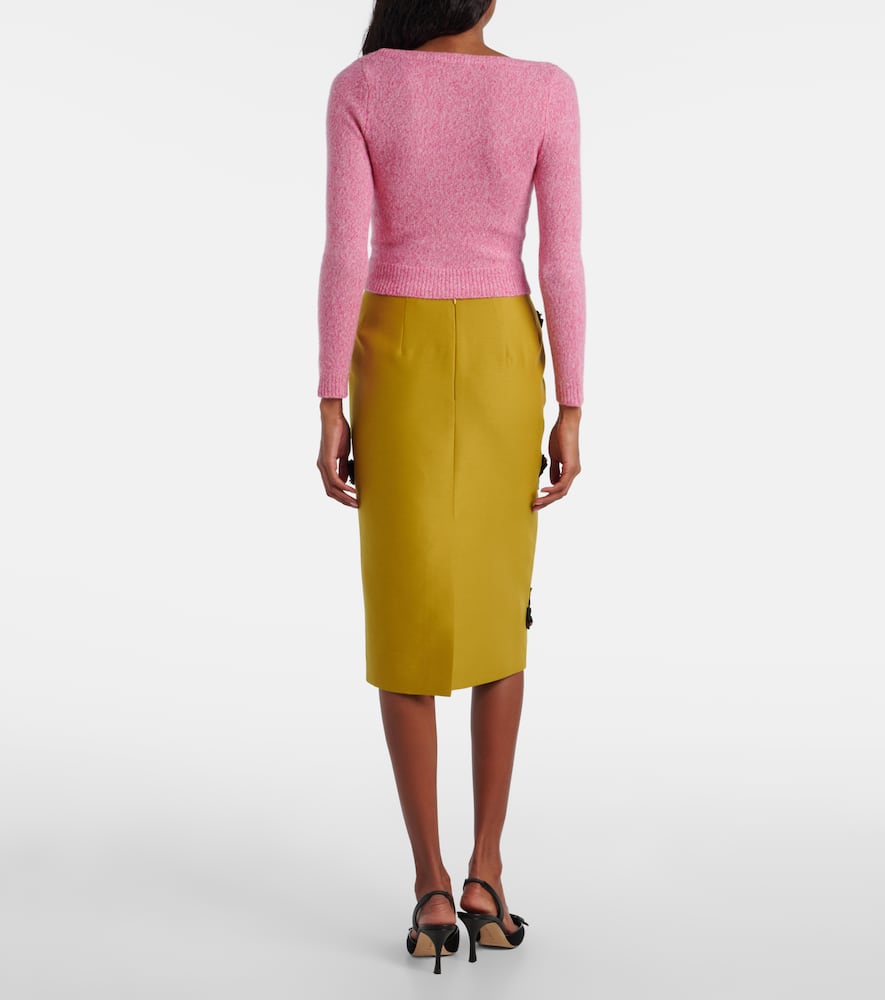 Shushu-tong Wool And Cashmere-blend Cardigan In Pink