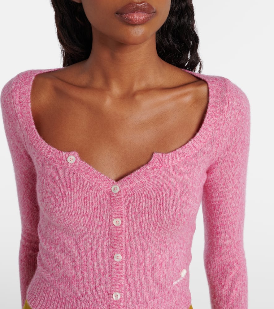 Shushu-tong Wool And Cashmere-blend Cardigan In Pink