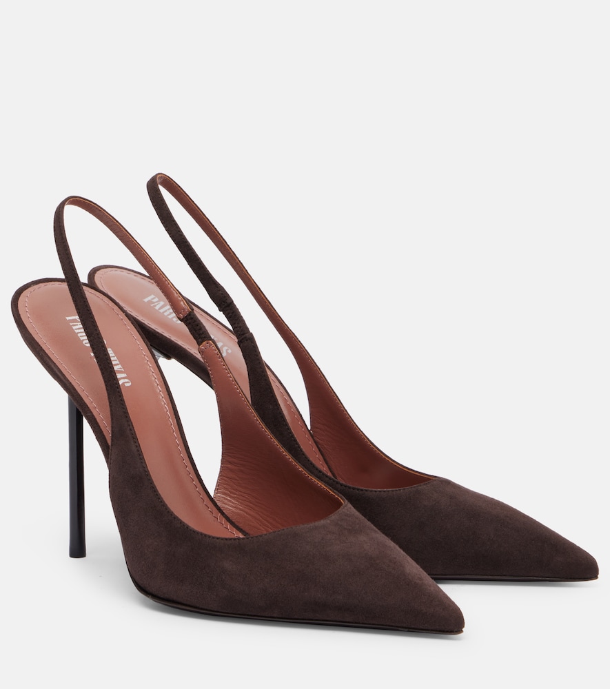 Paris Texas Lidia 105 suede slingback pumps | Thumbnail 6 Paris Texas Lidia 105 suede slingback pumps | Thumbnail 6