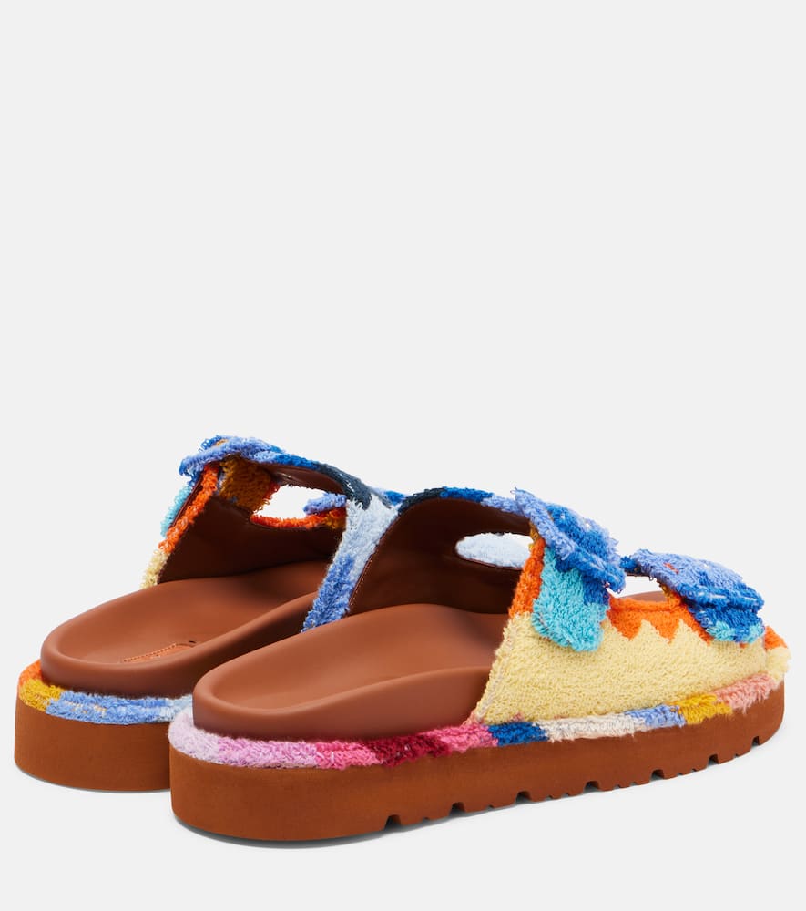 Missoni Clea Zigzag Terry Sandals In Multi