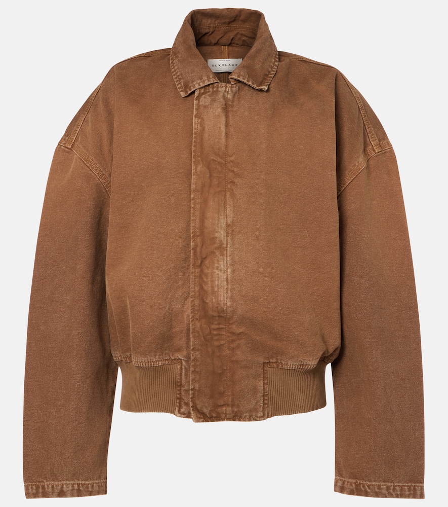 Slvrlake Harlem cotton canvas bomber jacket