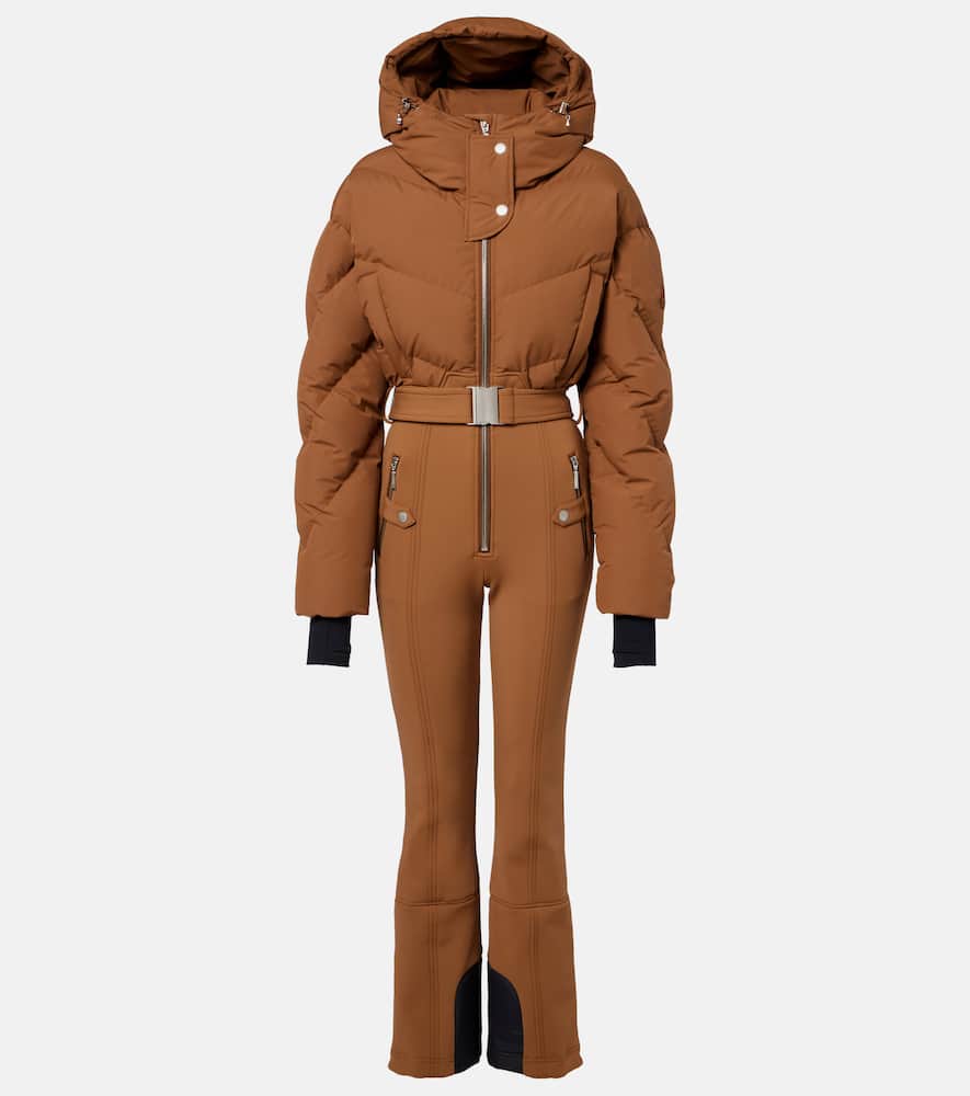 Cordova Ajax Quilted Down Ski Suit In Brown