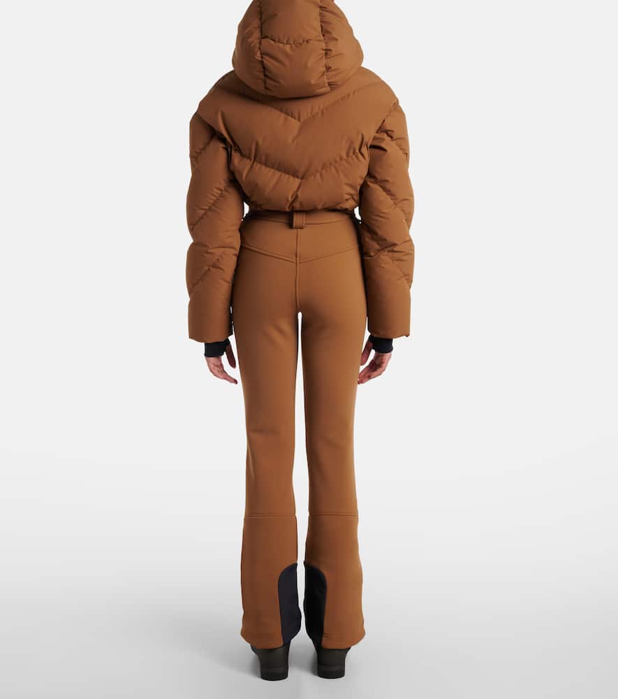 Cordova Ajax Quilted Down Ski Suit In Brown