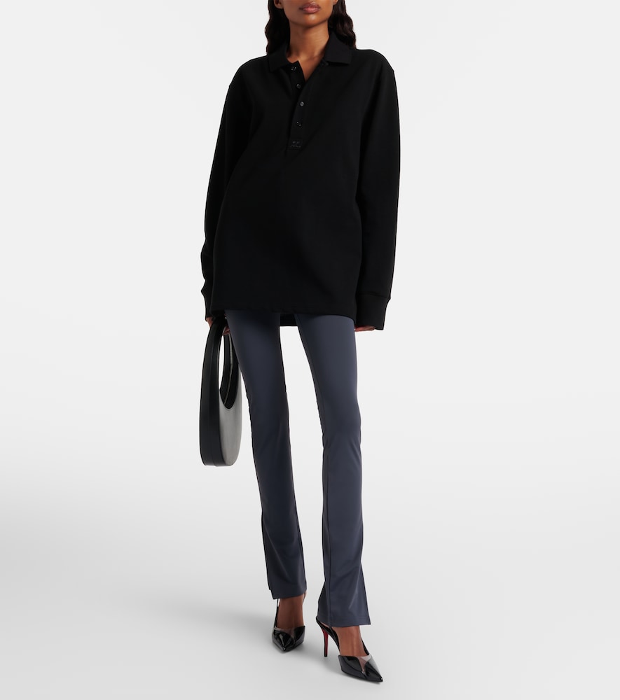 Courrèges Cotton jersey polo sweater