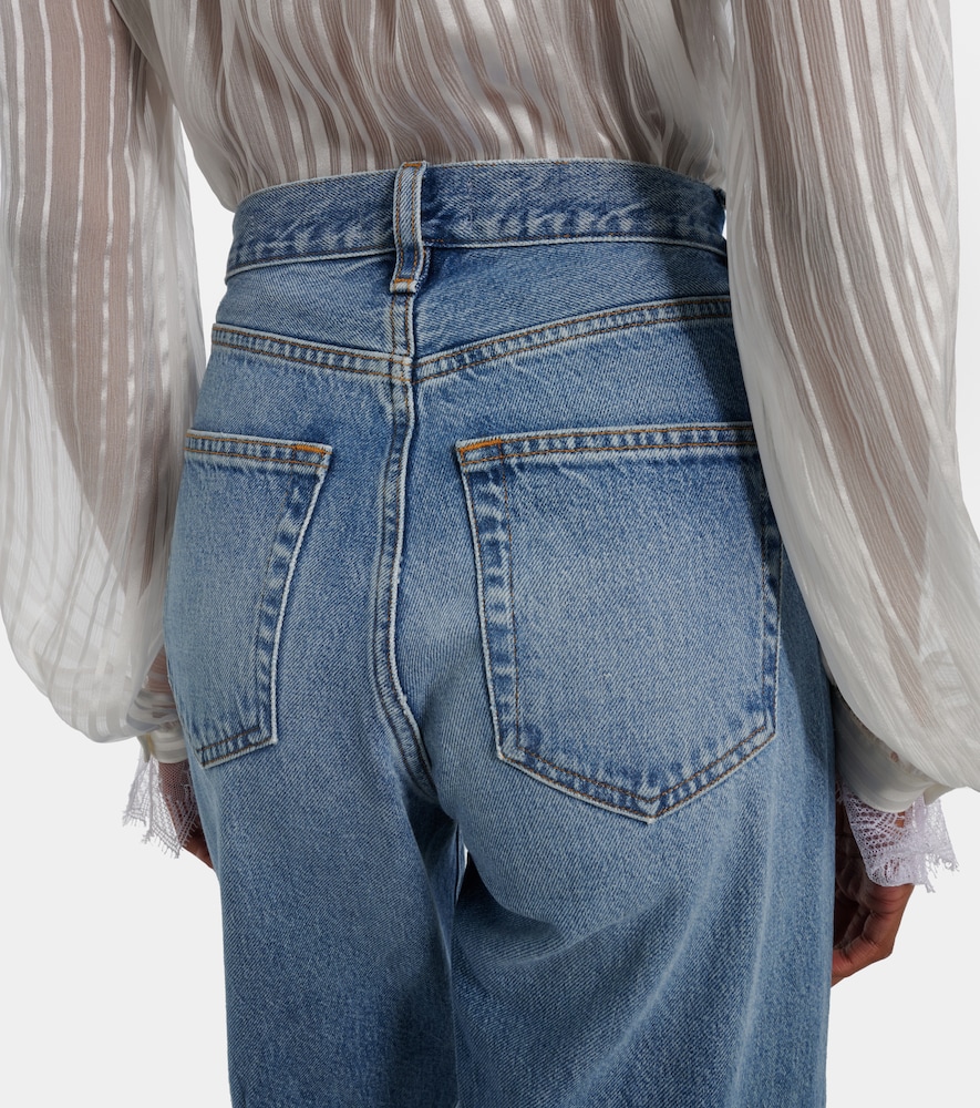Vertical Crop Straight Jeans