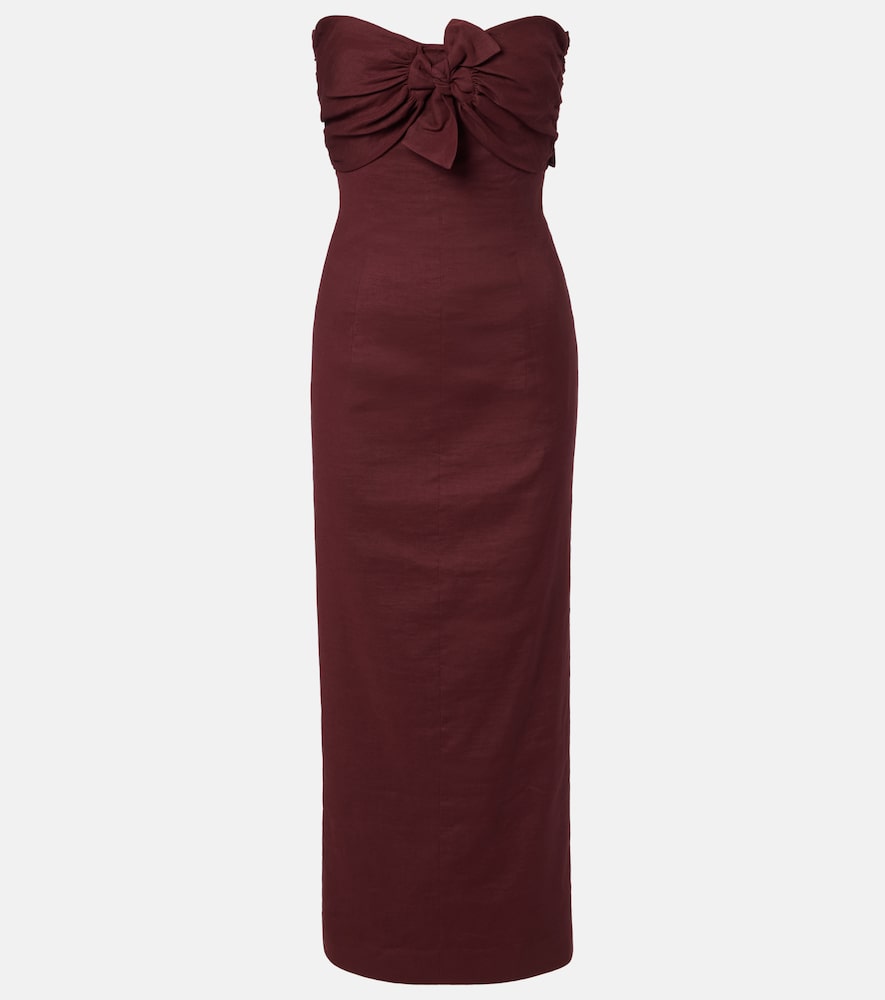 Tove Rahel linen and cotton-blend maxi dress