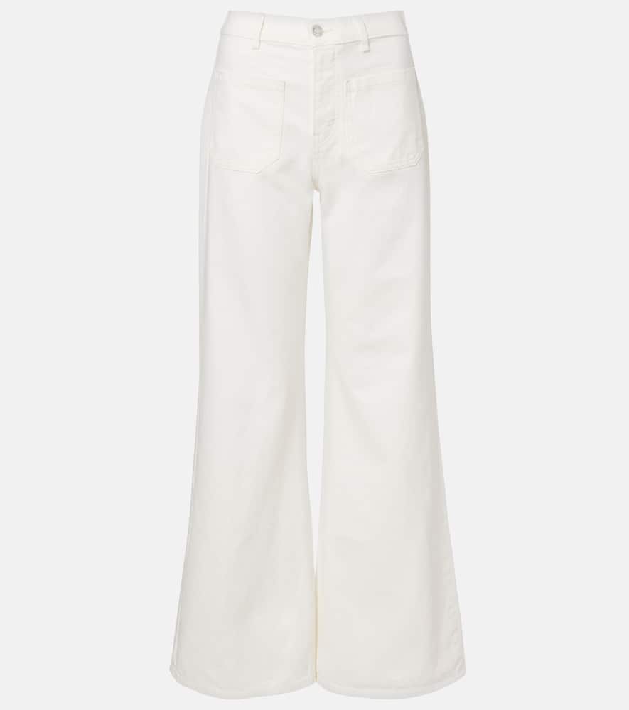Nili Lotan Florence High-rise Flared Jeans In White