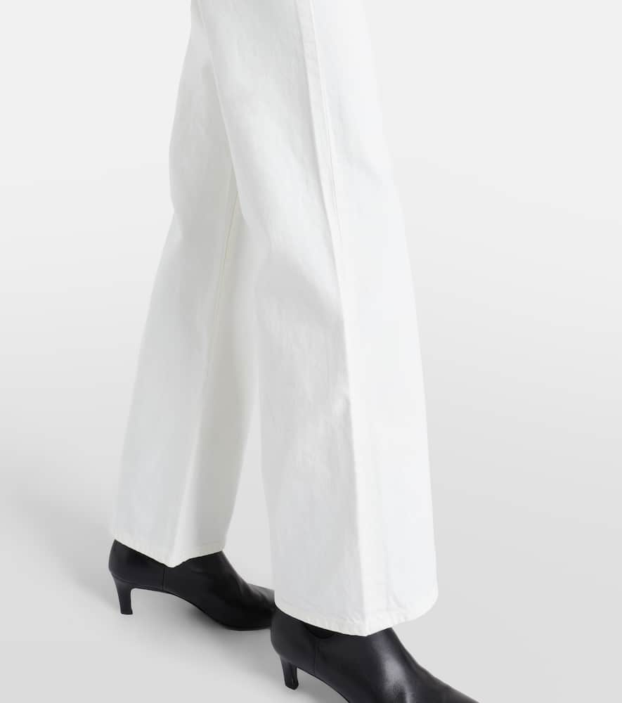 Nili Lotan Florence High-rise Flared Jeans In White