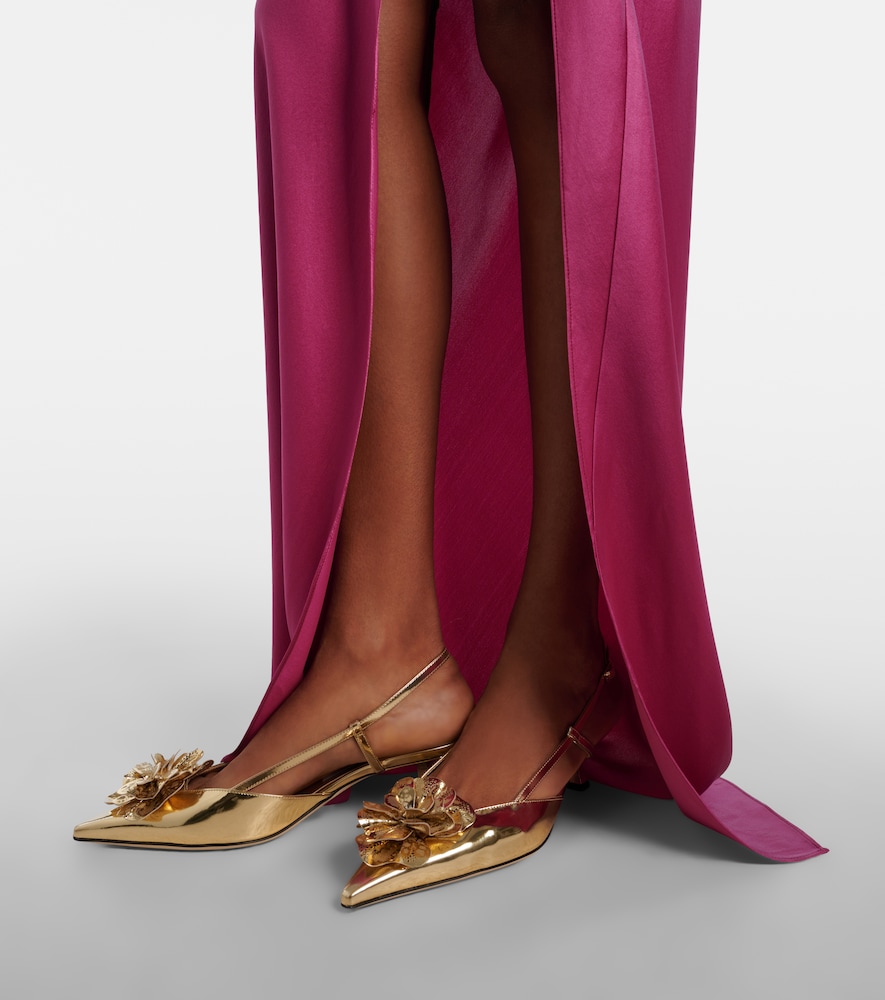 Jimmy Choo Mimmi 50 leather slingback pumps