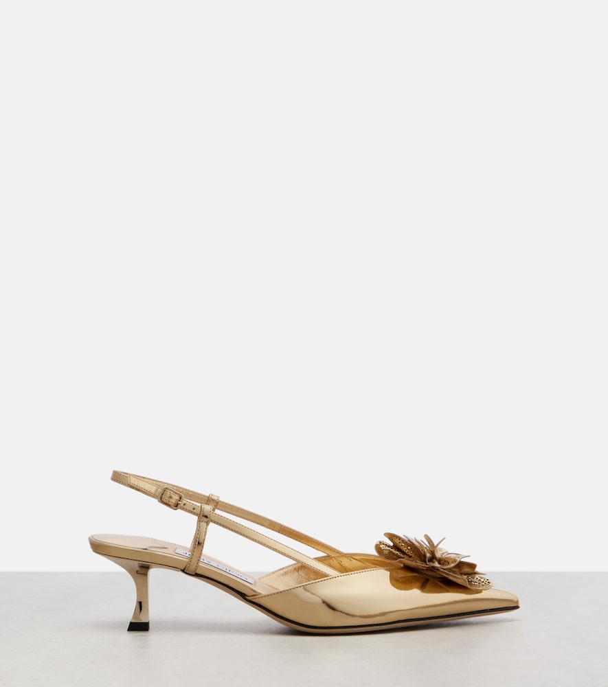  Jimmy Choo Jimmy Choo Mimmi 50 Leather Slingback Pumps 