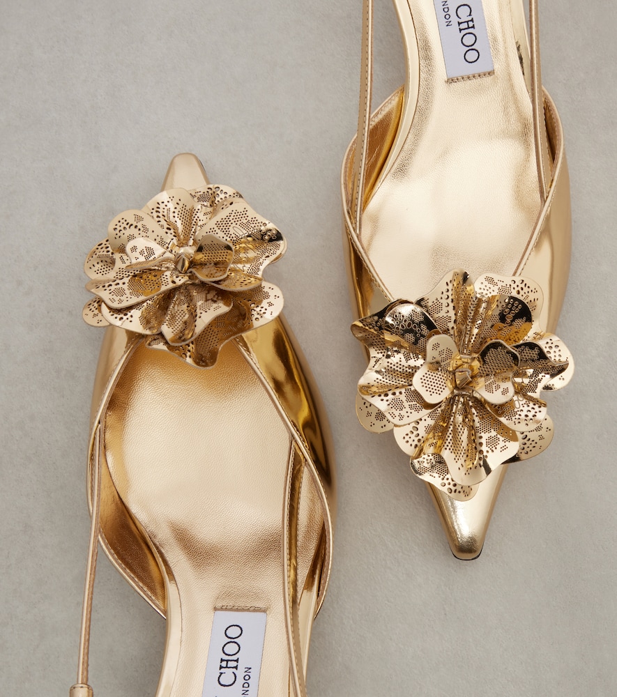  Jimmy Choo Jimmy Choo Mimmi 50 Leather Slingback Pumps 