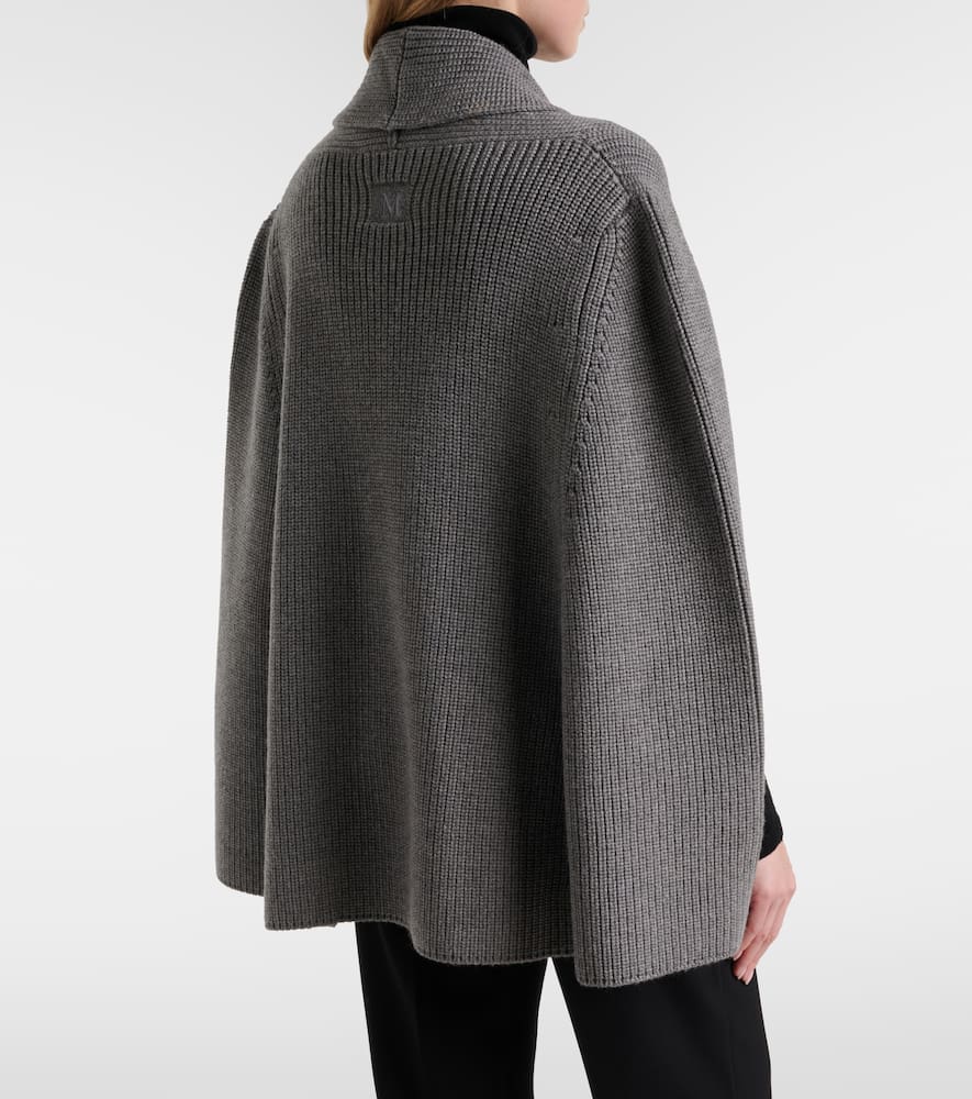 Max Mara Agenzia double-breasted virgin wool cape