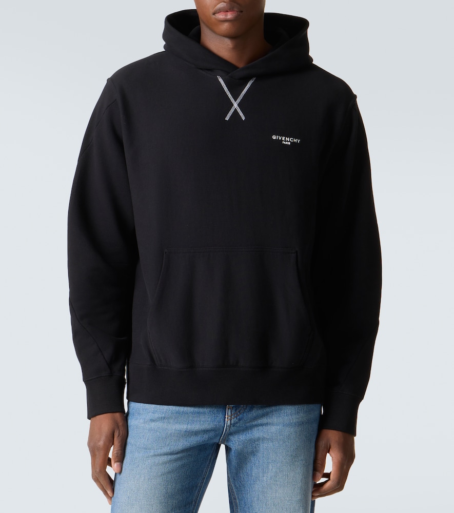  Givenchy Givenchy Logo Cotton Jersey Hoodie 