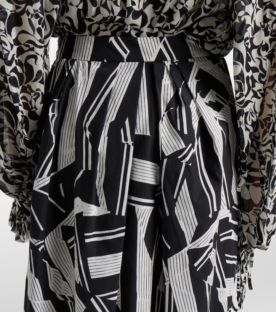  Dries Van Noten Dries Van Noten Bedruckter Midirock Aus Baumwolle 