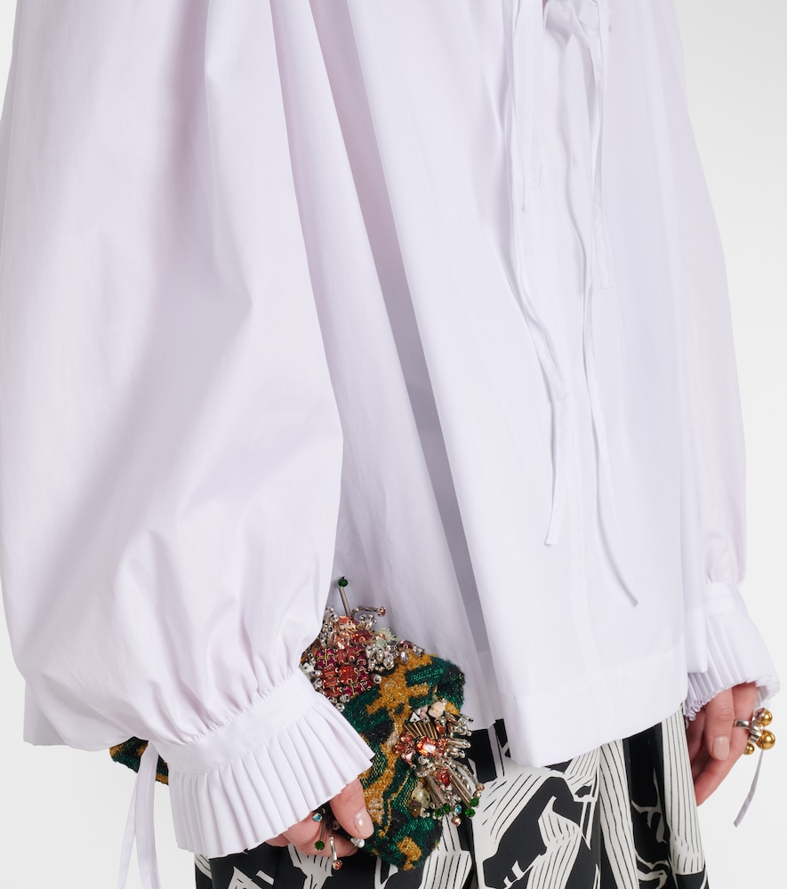 Ruffled Cotton Blouse