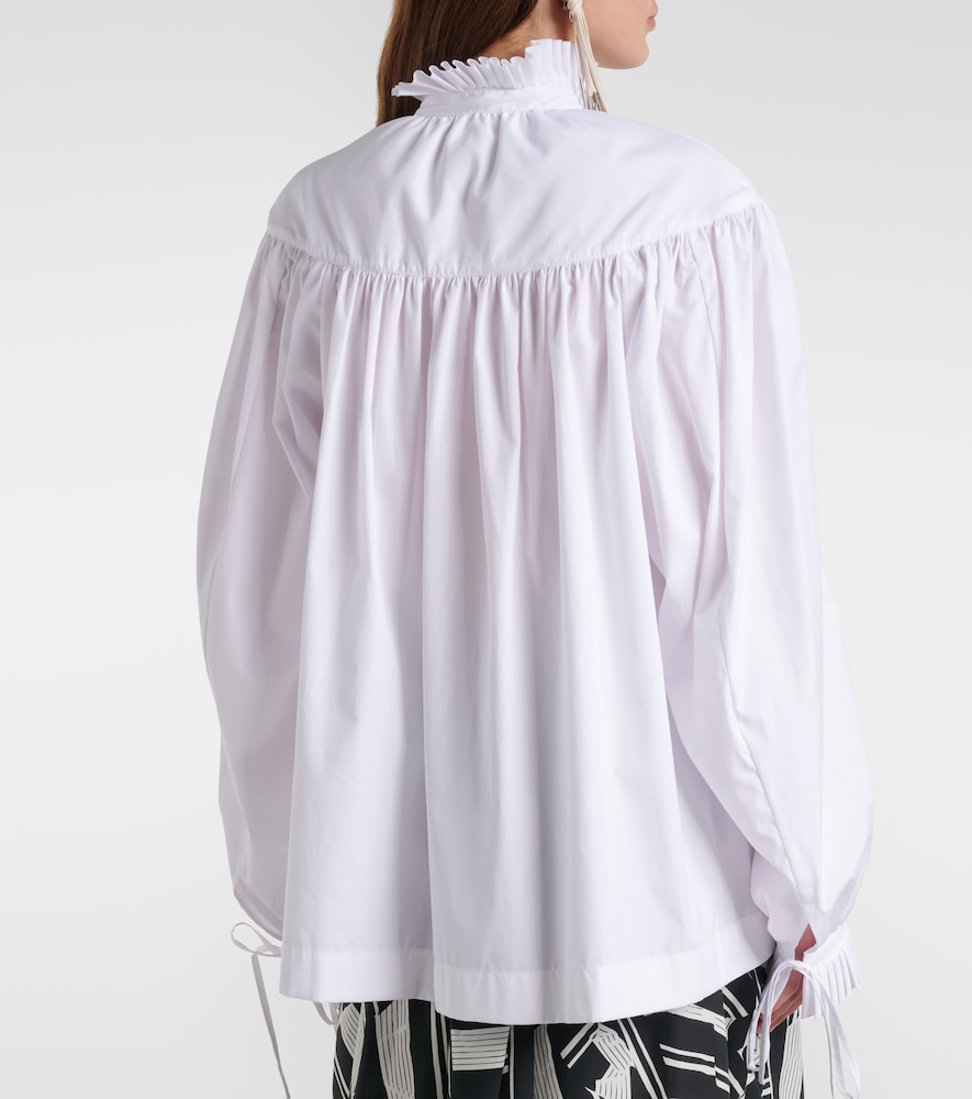  Dries Van Noten Dries Van Noten Ruffled Cotton Blouse 