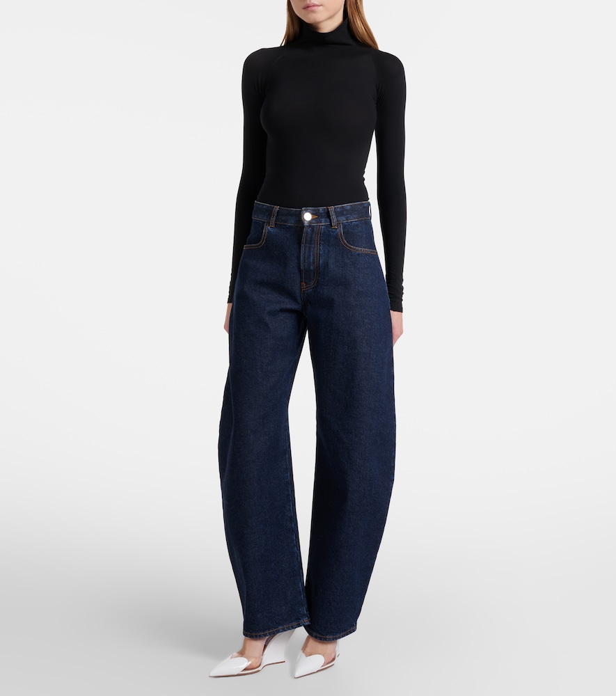 Alaïa Le Cœur Leather And Pu Wedge