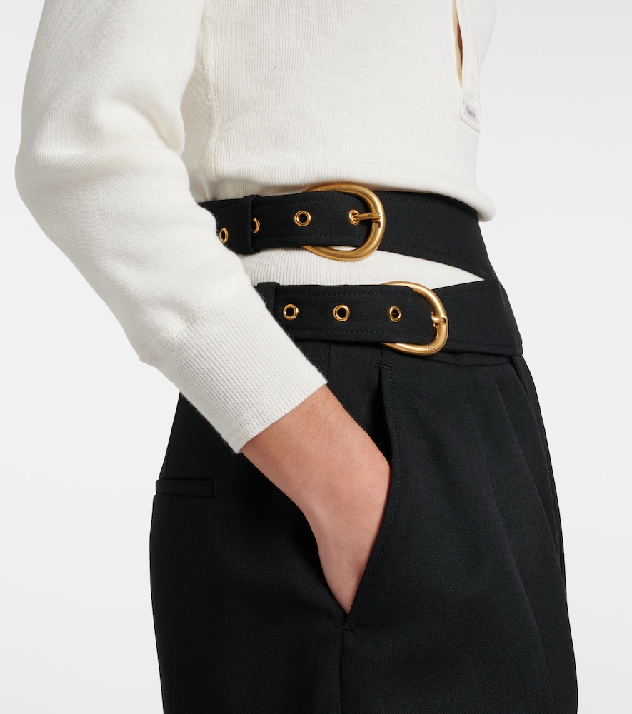  Chloe Chloe Virgin Wool Wide-leg Pants 