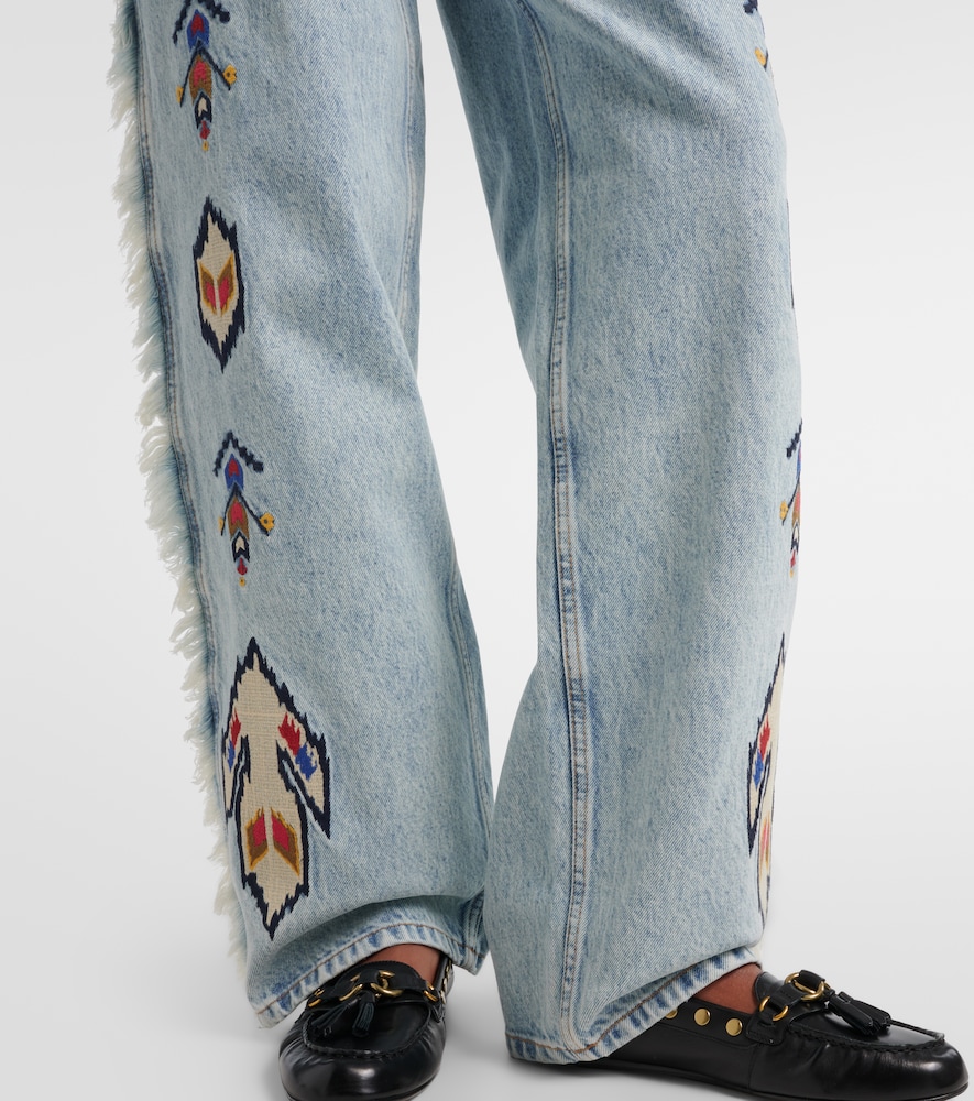  Marant Etoile Marant Etoile Bestickte Straight Jeans Maella 