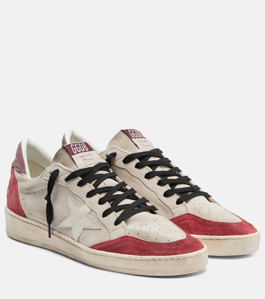 Sneakers Ball Star in suede con cavallino