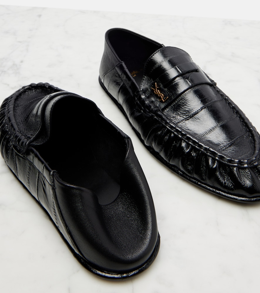  Saint Laurent Saint Laurent Loafers Aus Aalleder 