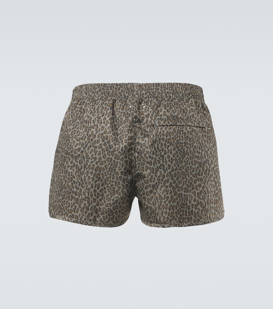  Cdlp Cdlp Leopard-print Satin Twill Swim Trunks 