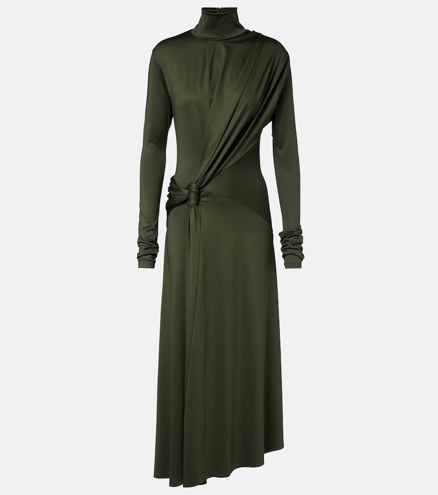 Victoria Beckham Gathered turtleneck midi dress | Thumbnail 7 Victoria Beckham Gathered turtleneck midi dress | Thumbnail 7