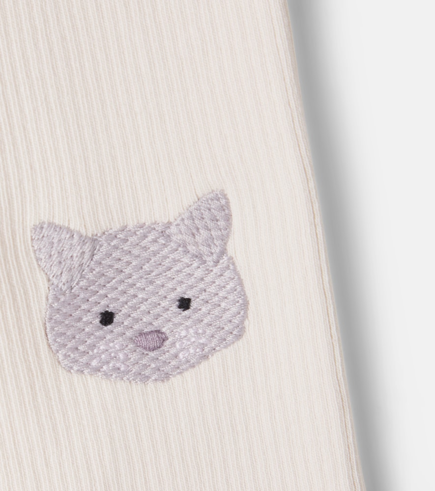  Donsje Donsje Baby Bestickte Leggings Soenie Aus Rippstrick 