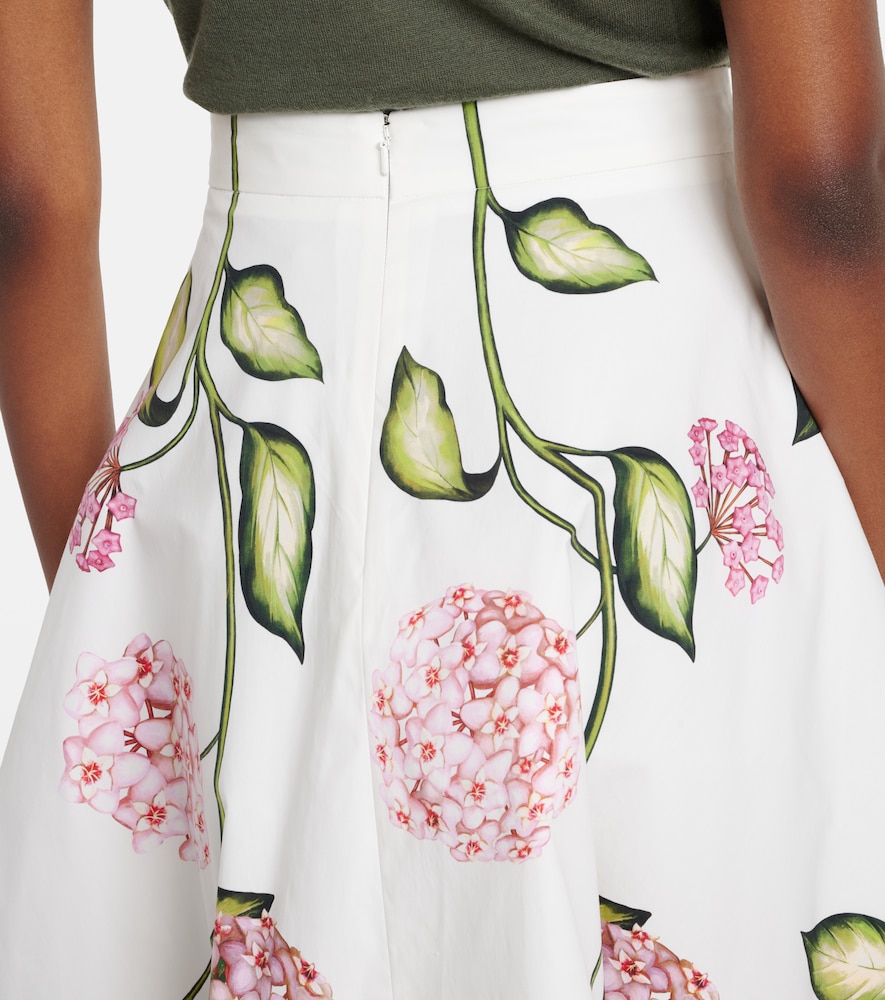  Oscar De La Renta Oscar De La Renta Midirock Aus Popeline 