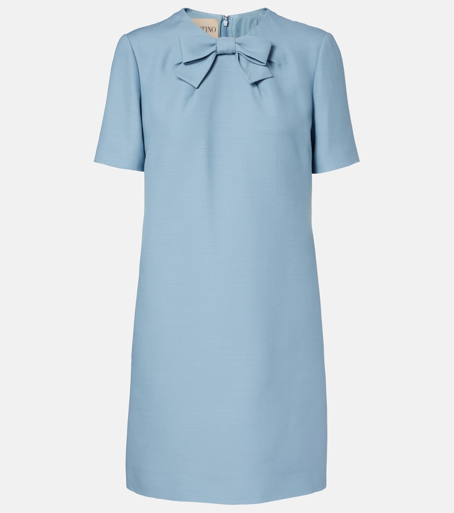 Valentino Crepe Couture bow-detail minidress