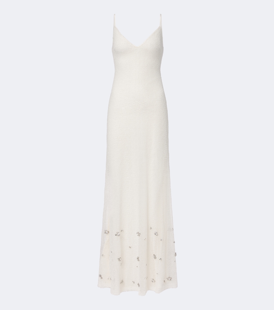 Verzierte Robe mit Zierperlen