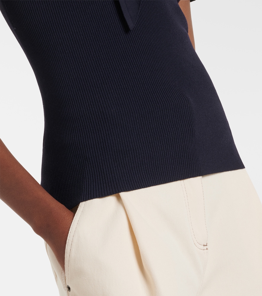  Max Mara Max Mara Scarf-detail Knitted Top 