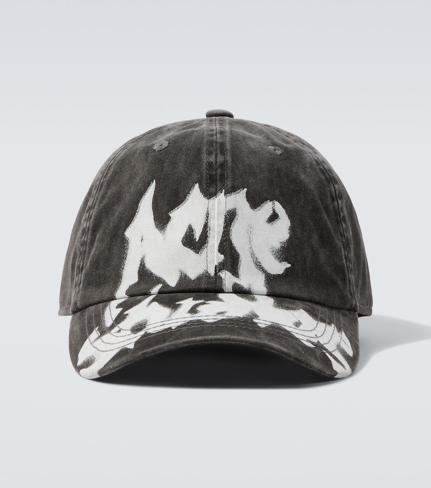 Acne Studios Logo cotton twill baseball cap