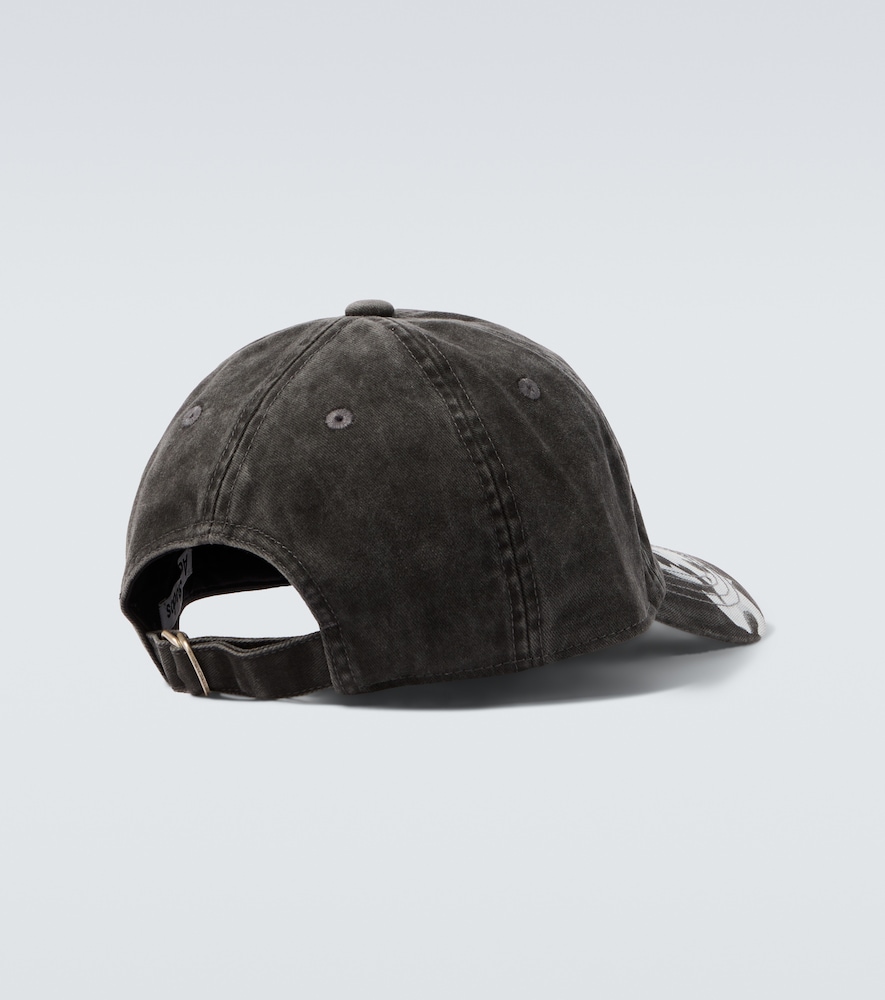  Acne Studios Acne Studios Bedruckte Baseballcap Aus Baumwoll-twill 