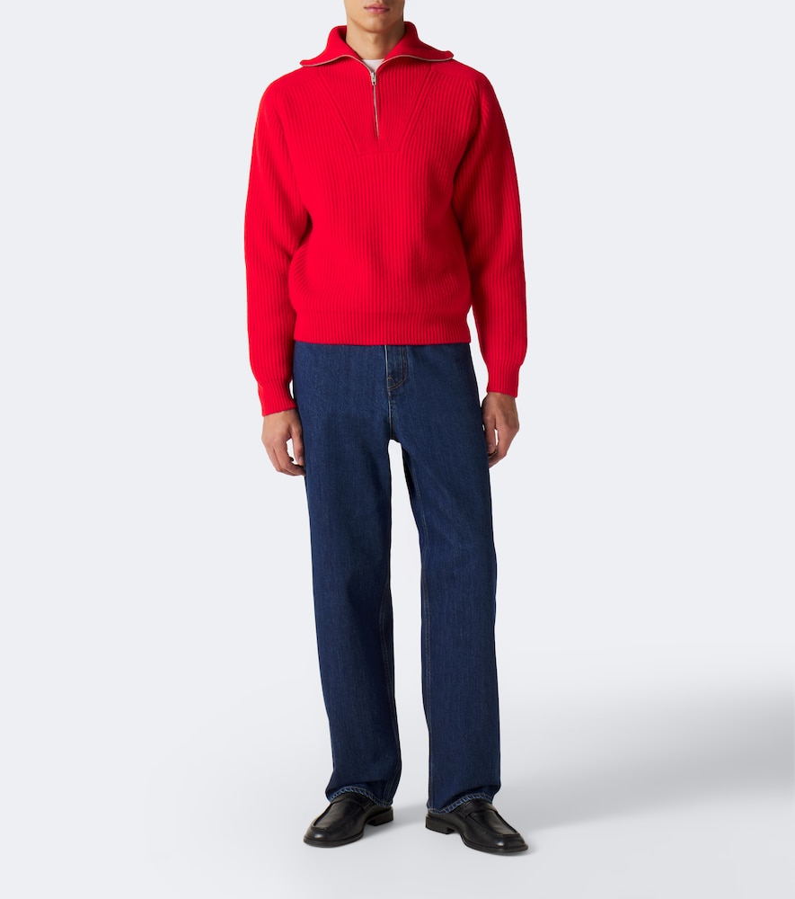 Wool Half-Zip Sweater