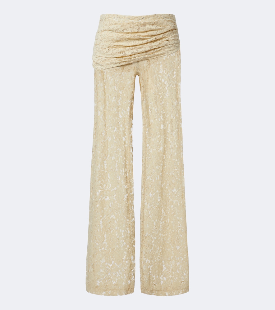 Pantaloni Rocio in pizzo di misto cotone