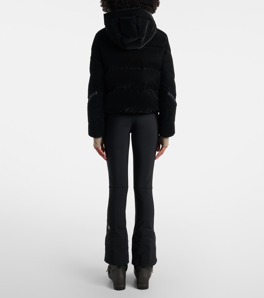 Swalina Hooded Down Velvet Ski Jacket