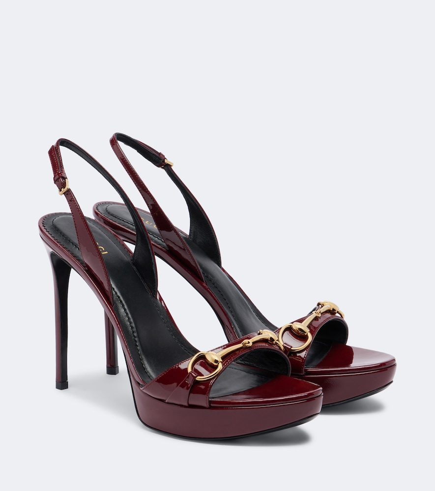Sandali Donna in vernice con plateau
