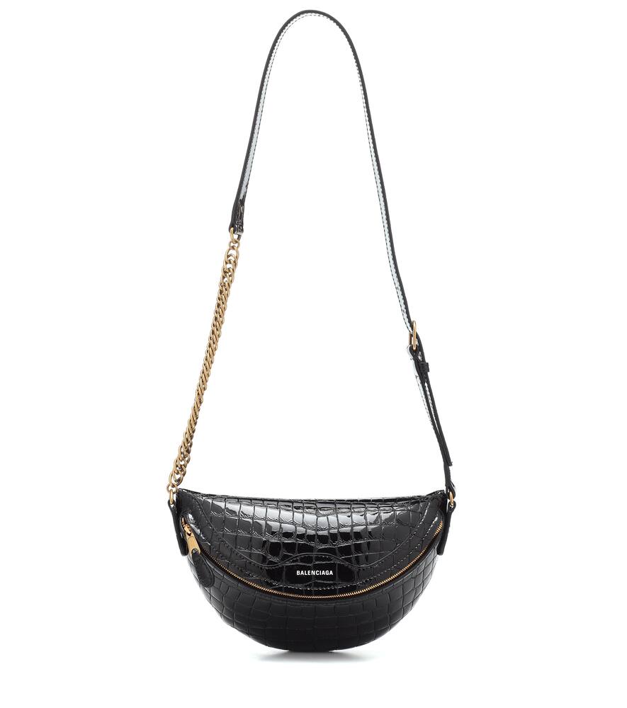 Click to view more detailed imagery on our partner's website Balenciaga Souvenirs Xxs Leather Belt Bag In Black