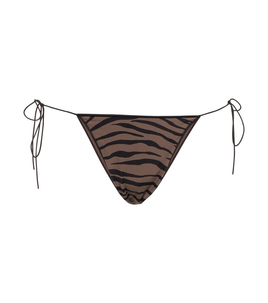 Tropic of C The C zebra-printed bikini bottoms