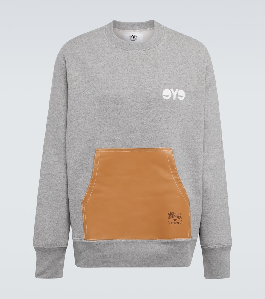 Junya Watanabe Leather-trimmed sweatshirt