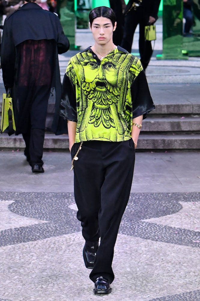  Versace Versace Hemd Aus Satin 