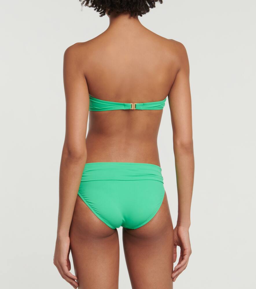 Melissa Odabash Belgium Strapless Bikini Top In Green