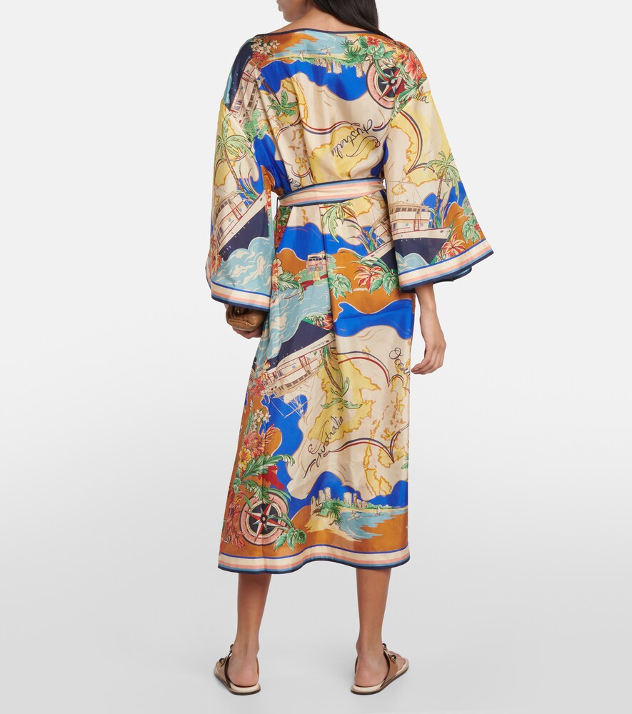  Zimmermann Zimmermann Alight Printed Silk Midi Dress 