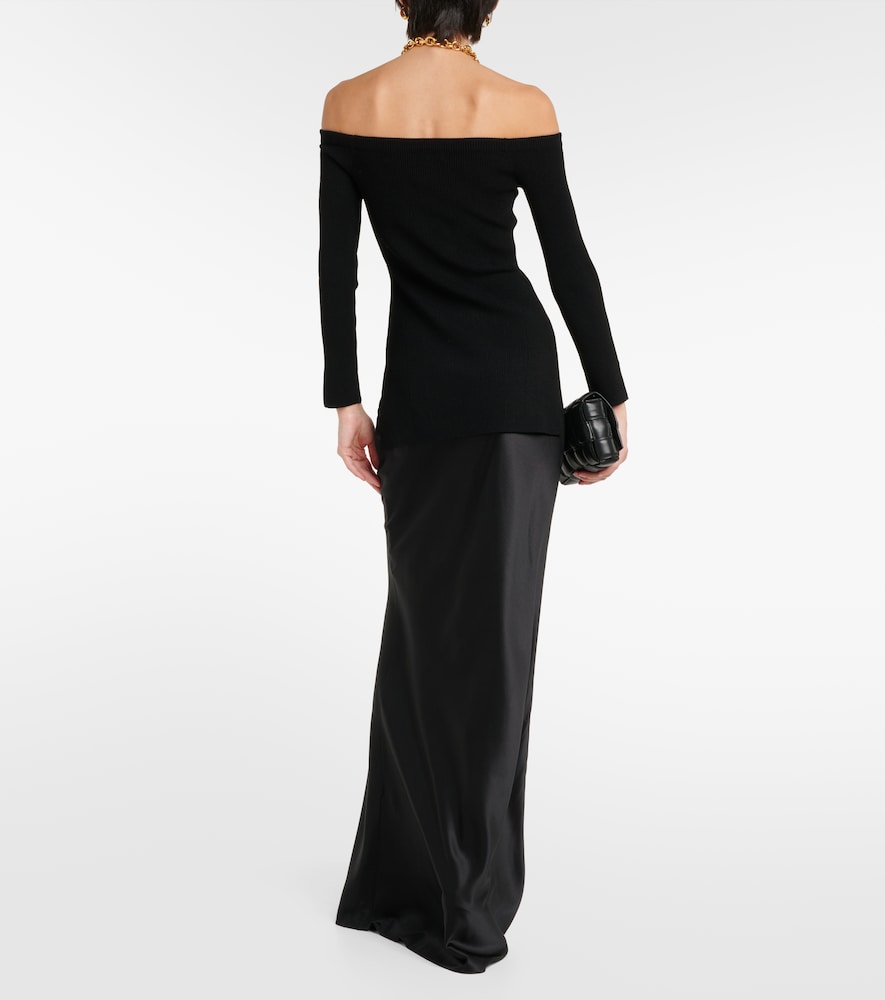  Veronica Beard Veronica Beard Off-shoulder-pullover Derick Aus Rippstrick 
