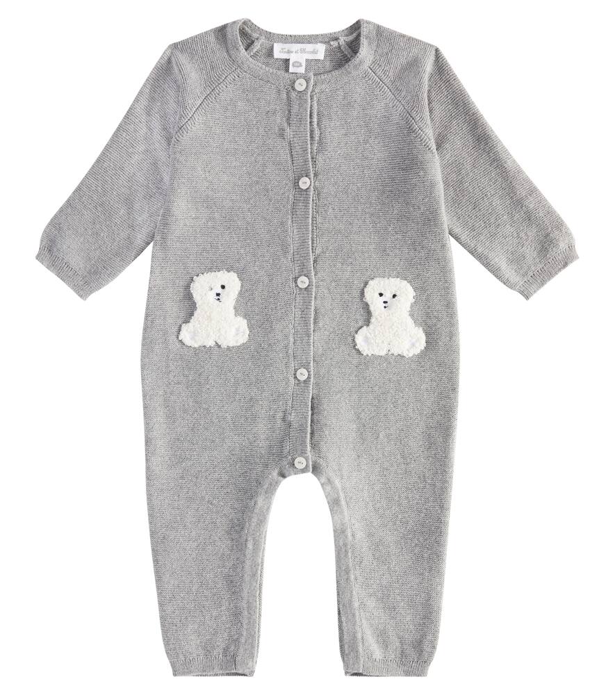 Tartine et Chocolat Baby cotton and cashmere onesie